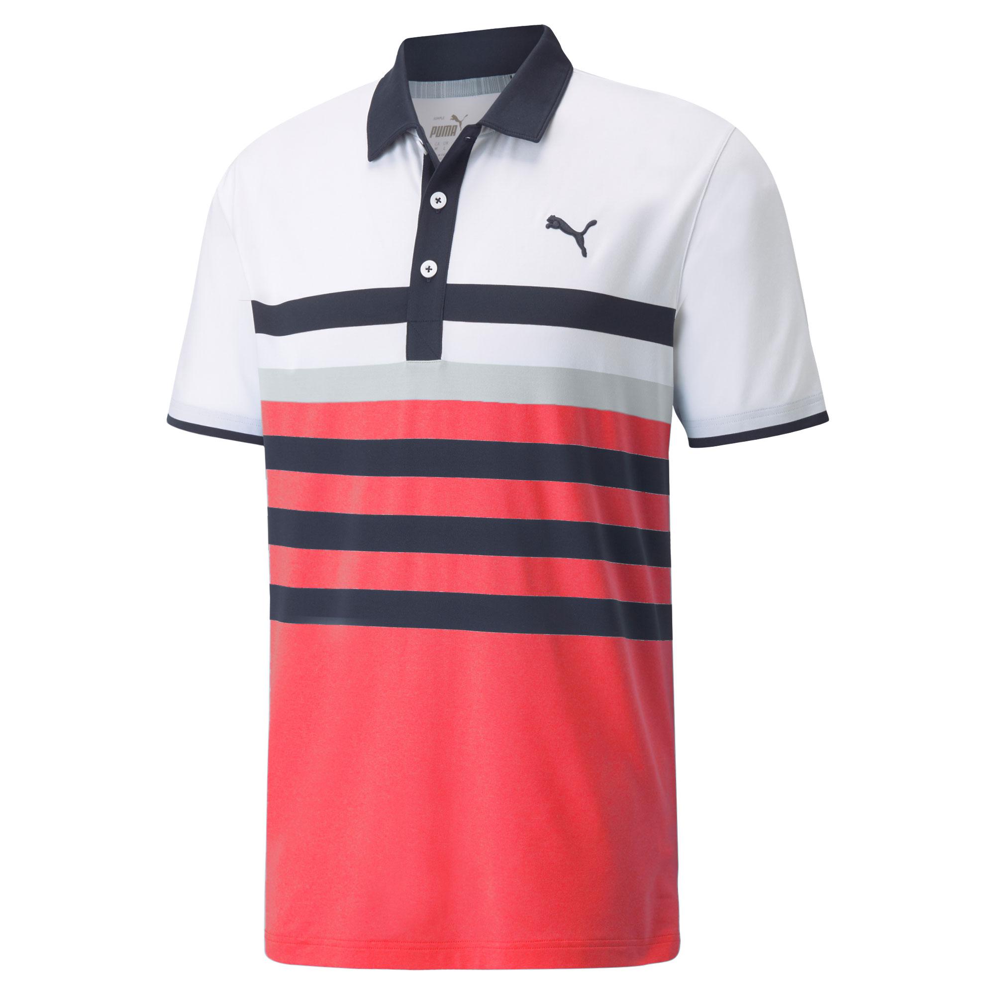 Red puma golf deals shirt