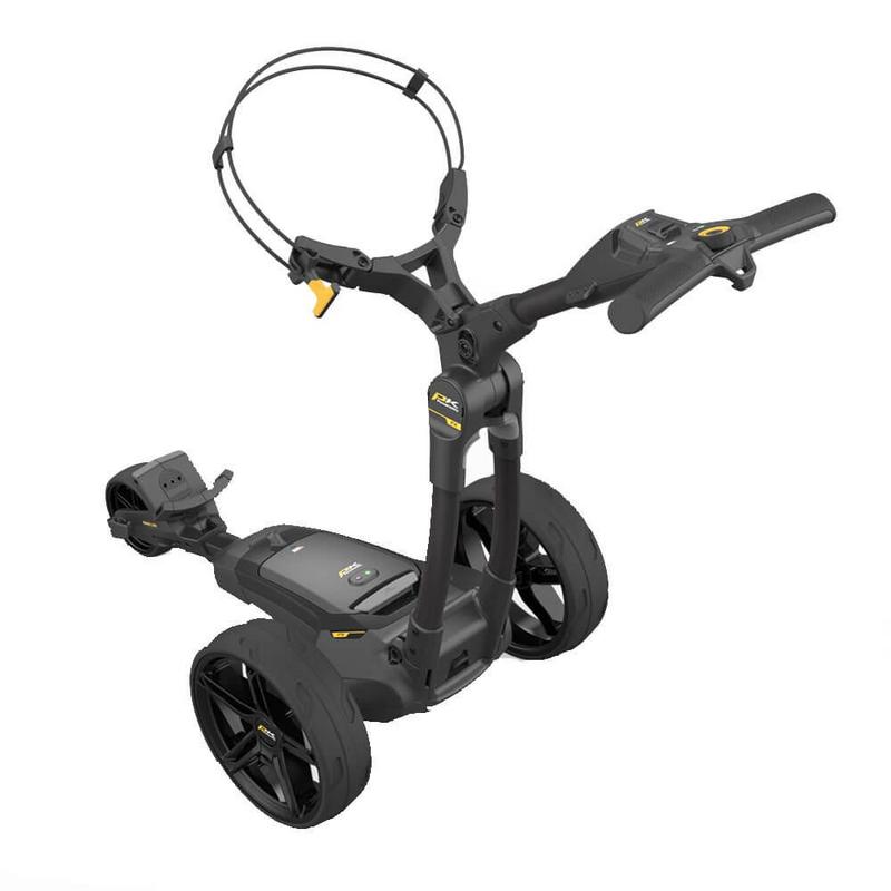 PowaKaddy FX1 Black Electric Golf Trolley 2024 - Extended Lithium - main image