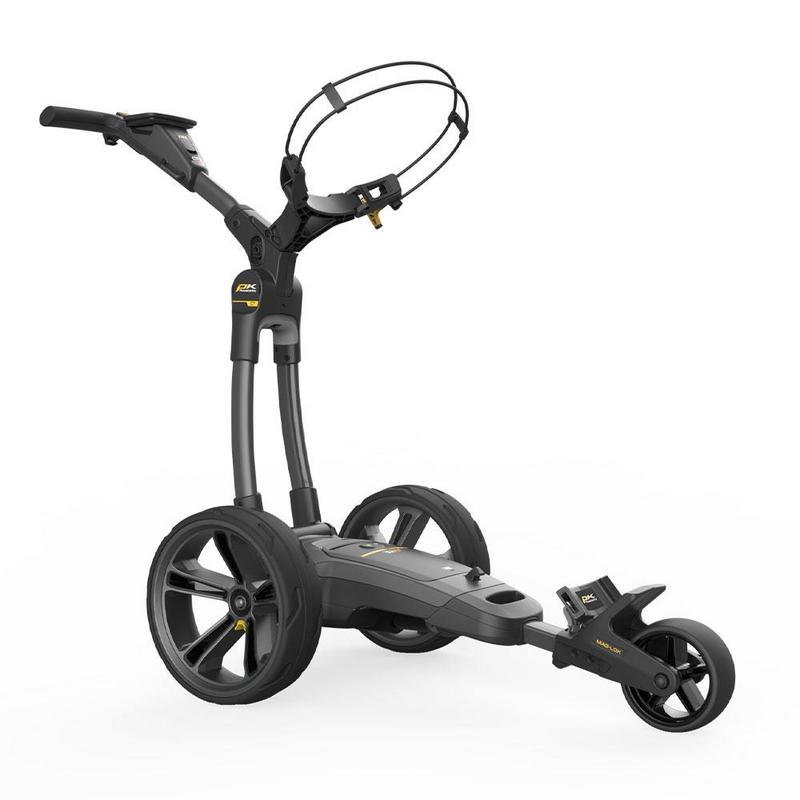 PowaKaddy CT8 GPS EBS Gun Metal Electric Golf Trolley 2024 - Extended Lithium - main image