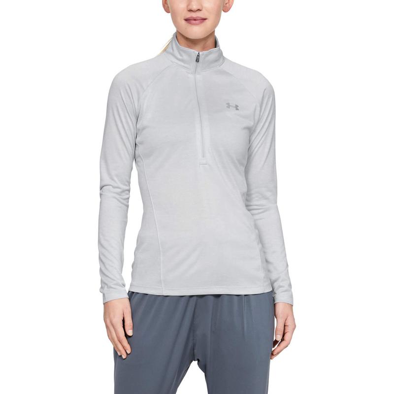 Under Armour Womens UA Tech Twist 1/2 Zip Golf Top - Grey - main image