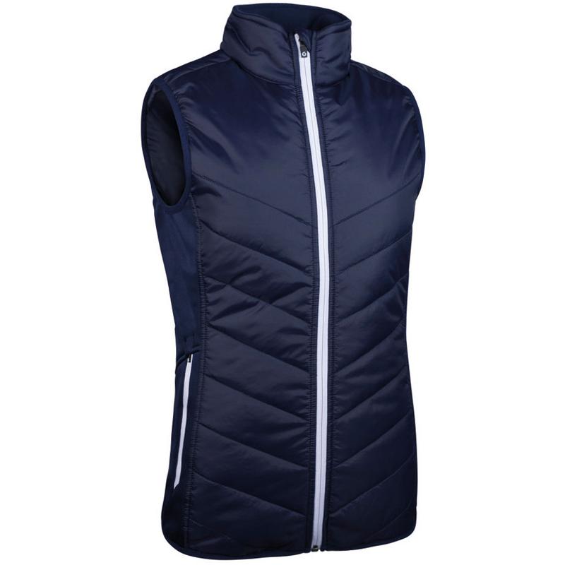 Sunderland Tania Ladies Golf Padded Gilet - Navy/White - main image