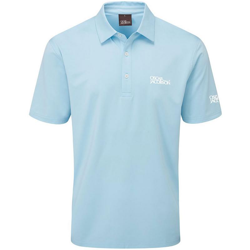 Oscar Jacobson Chap Tour Mens Golf Polo Shirt - Sky Blue - main image