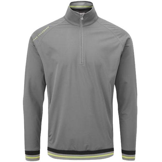 Oscar Jacobson Ramsey Half Zip Golf Top - Pewter Grey - main image