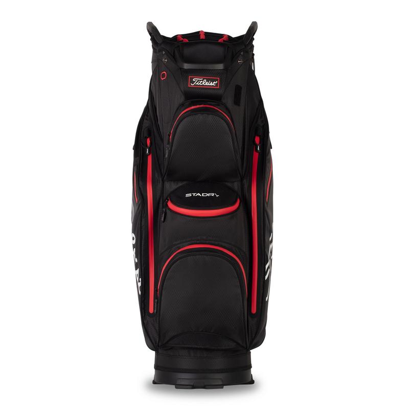 Titleist StaDry Waterproof 14 Way Golf Cart Bag - Black/Red - main image