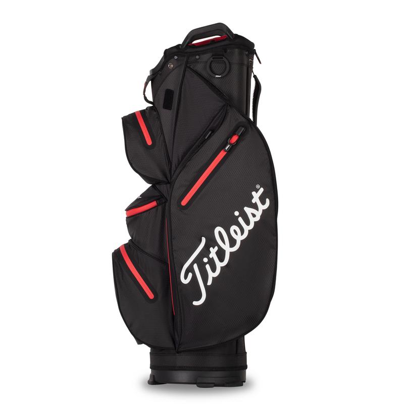 Titleist StaDry Waterproof 14 Way Golf Cart Bag - Black/Red - main image