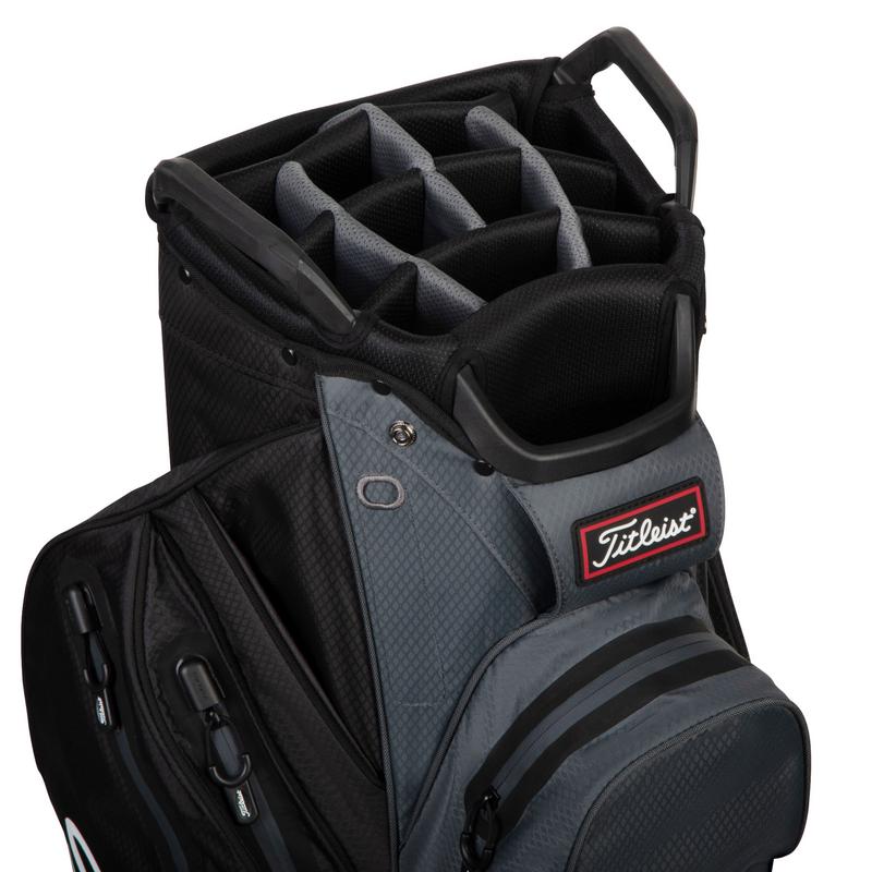 Titleist StaDry Waterproof 14 Way Golf Cart Bag - Black/Charcoal - main image