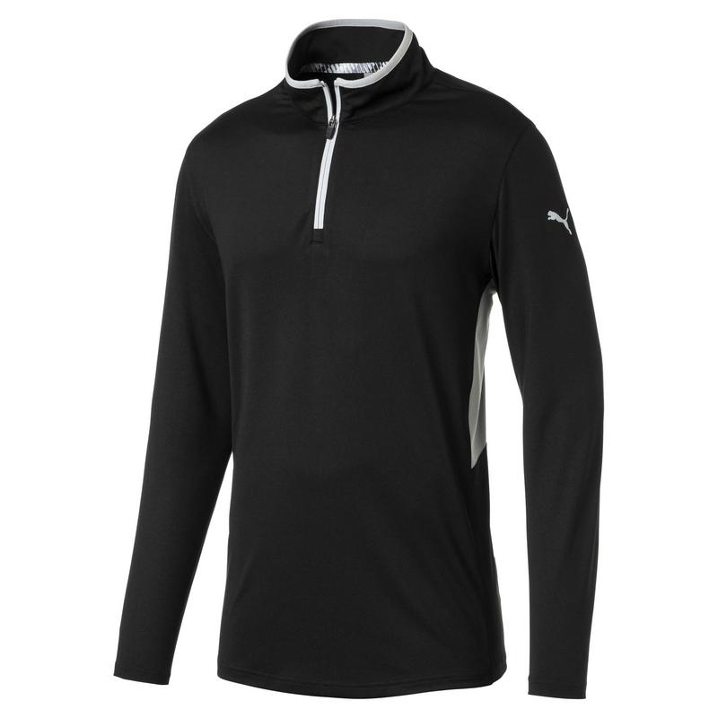 Puma Rotation 1 4 Zip Golf Jumper Black Click Golf