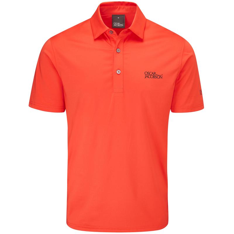 Oscar Jacobson Chap Tour Mens Golf Polo Shirt - Fiesta - main image