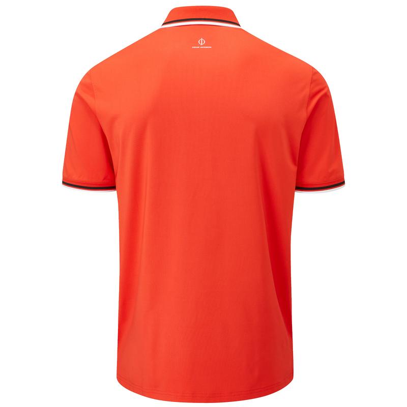 Oscar Jacobson Buxton Mens Golf Polo Shirt - Fiesta - main image