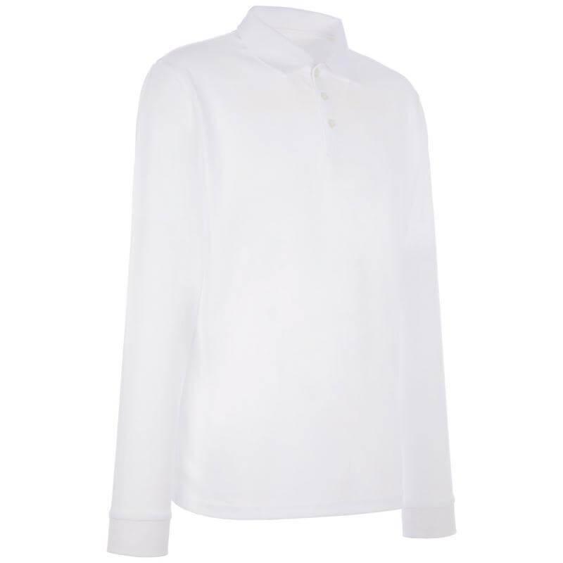 ProQuip Long Sleeve Performance Golf Polo - White - main image