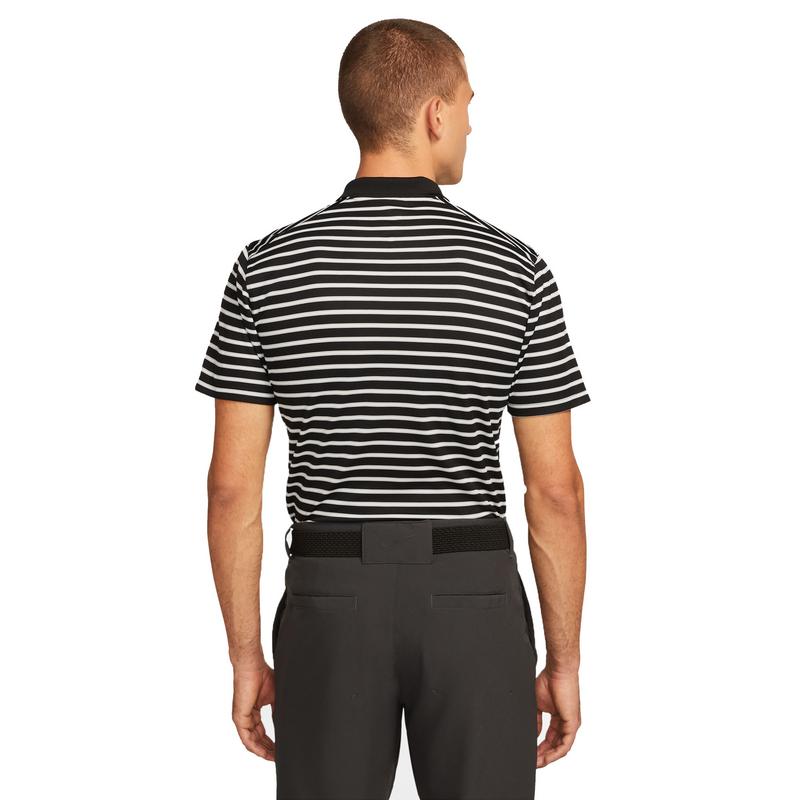 Nike Dri-Fit Victory Stripe Golf Polo Shirt - Black/White - main image