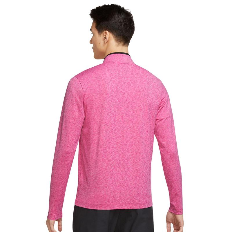 Nike Dri-Fit Victory Heathered Half Zip Golf Top - Pink/Black - main image