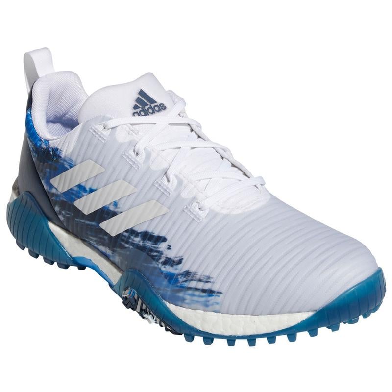 adidas Code Chaos Golf Shoes - White/Grey/Navy - main image