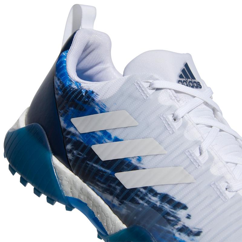 adidas Code Chaos Golf Shoes - White/Grey/Navy - main image