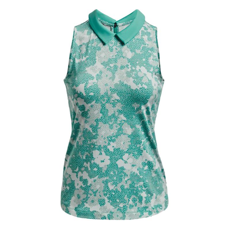 Under Armour Womens Zinger Rise Sleeveless Golf Polo Shirt - Neptune - main image