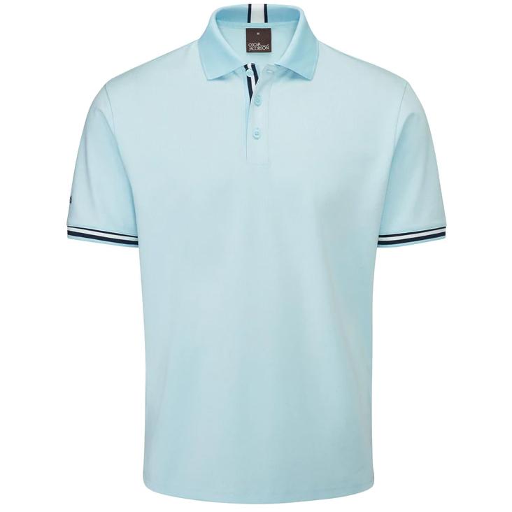 Oscar Jacobson Durham Tour Golf Polo Shirt - Blue - main image