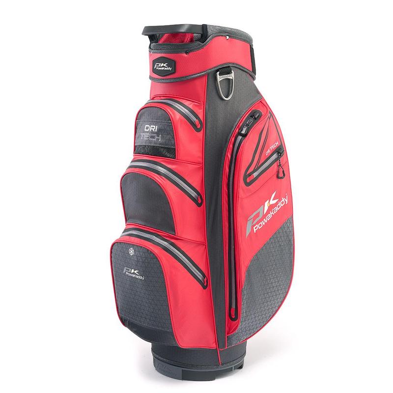 PowaKaddy Dri-Tech Waterproof Golf Cart Bag - Red/Cool Grey - main image