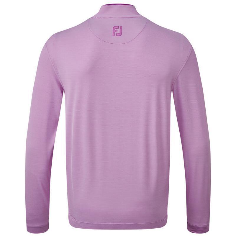 FootJoy Lightweight MicroStripe Half Zip Chill Out Golf Sweater - Purple - main image