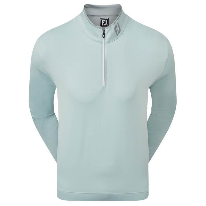 FootJoy Lightweight MicroStripe Half Zip Chill Out Golf Sweater - Blue - main image