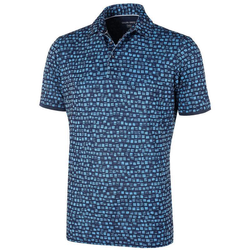 Galvin Green MACK Ventil8+ Golf Shirt - Navy/Niagara Blue - main image