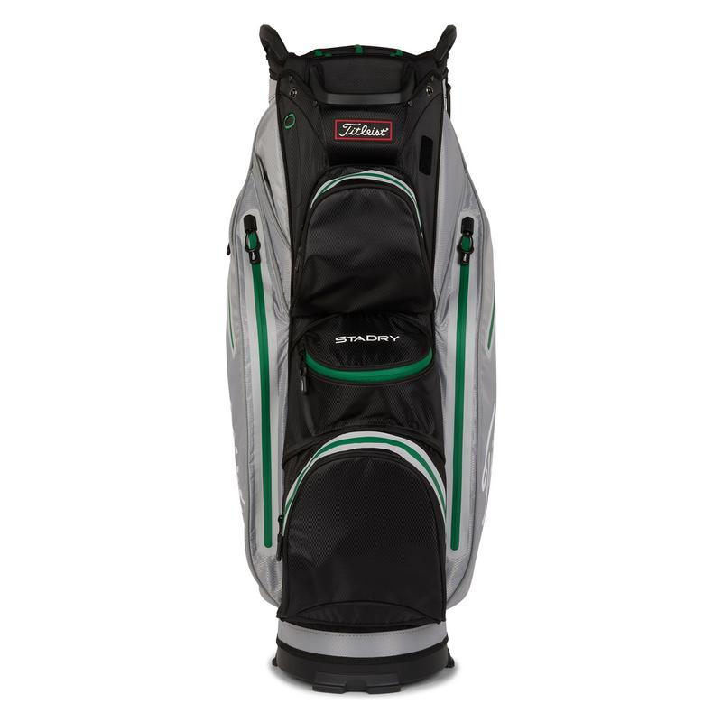 Titleist StaDry Waterproof 14 Way Golf Cart Bag - Grey/Black/Green - main image