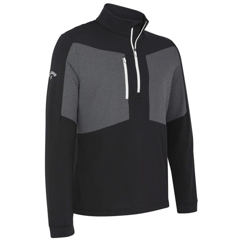 Callaway Aquapel 1/4 Zip Tour Logo Golf Sweater - Black - main image