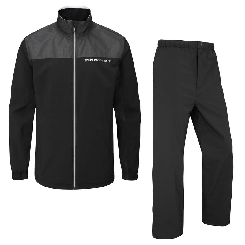 Stuburt Evolution PCT Waterproof Golf Suit - Black|Click Golf