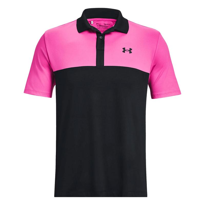 Pink under armour polo shirt hotsell