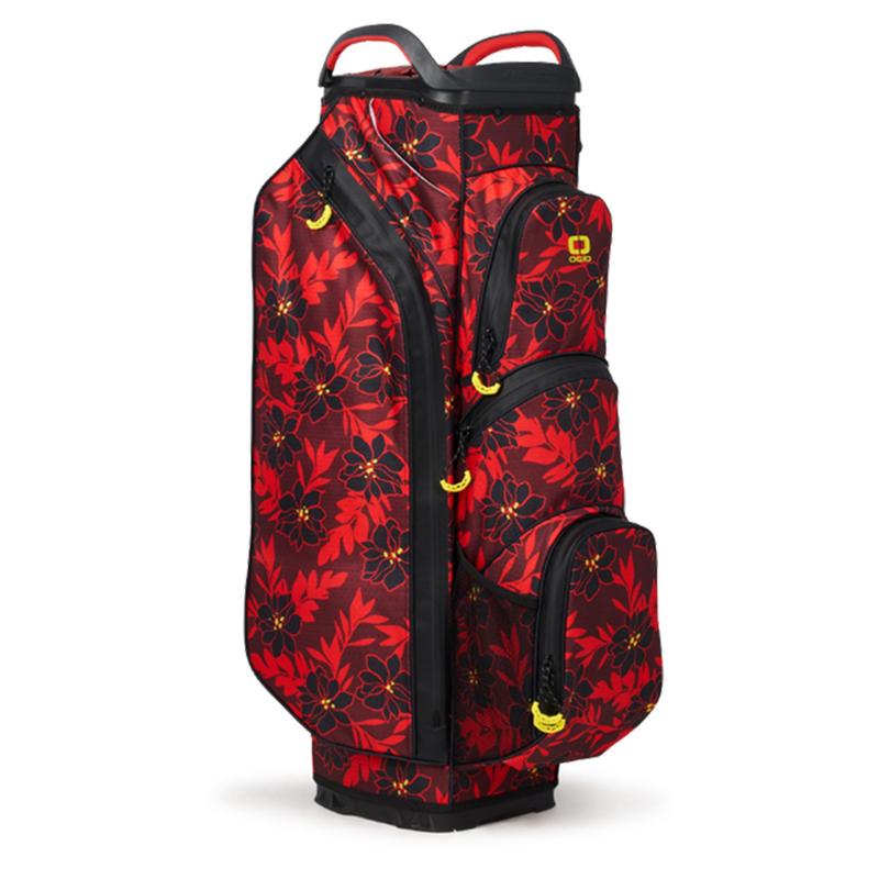 Ogio All Elements Silencer Golf Cart Bag - Red Flower Party - main image