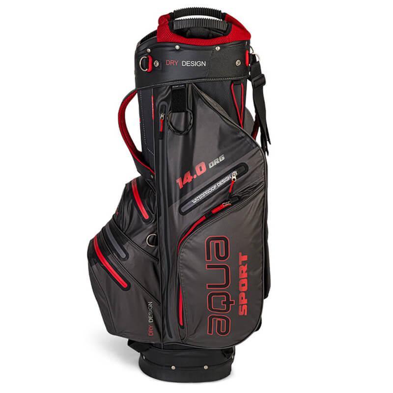 Big Max Aqua Sport 3 Waterproof Golf Cart Bag - Charcoal/Black/Red - main image