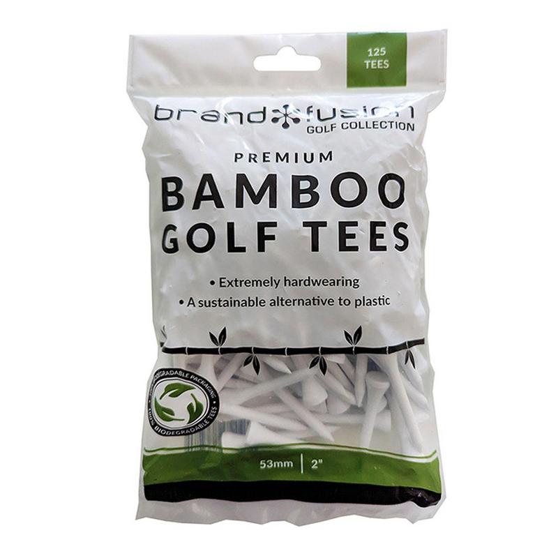 Brand Fusion White Bamboo Tees Bulk Pack - main image