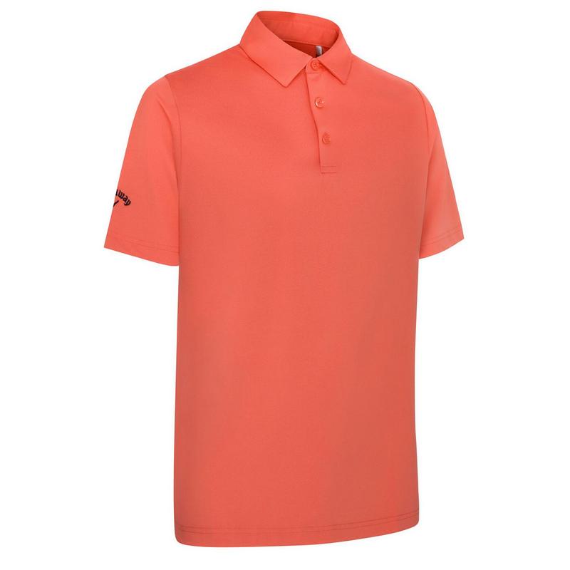 Callaway SS Solid Swing Tech Golf Polo Shirt - Spiced Coral - main image