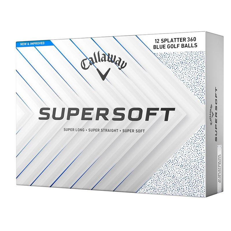 Callaway Supersoft Splatter 360 Golf Balls - Blue - main image