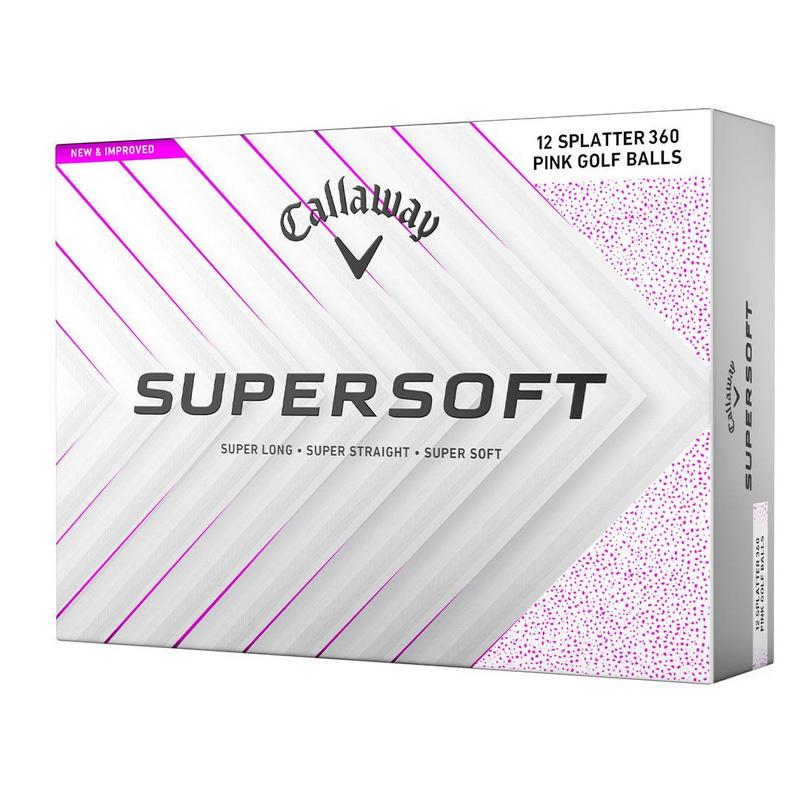 Callaway Supersoft Splatter 360 Golf Balls - Pink - main image