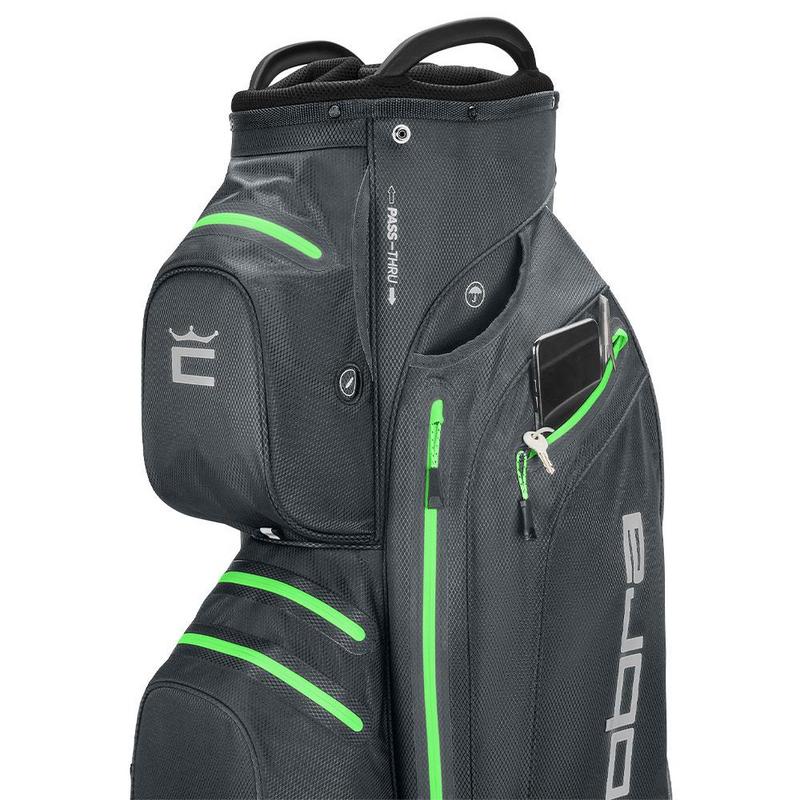 Cobra Ultradry Pro Golf Cart Bag - Quiet Shade/Green Gecko - main image