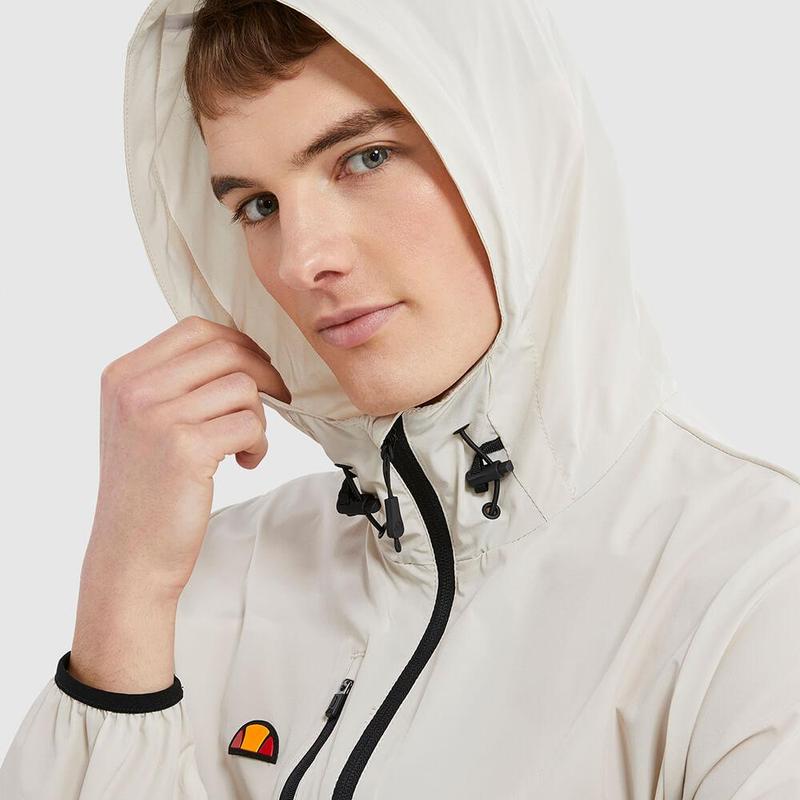 Ellesse Losali Hooded Full Zip Golf Jacket - Stone - main image