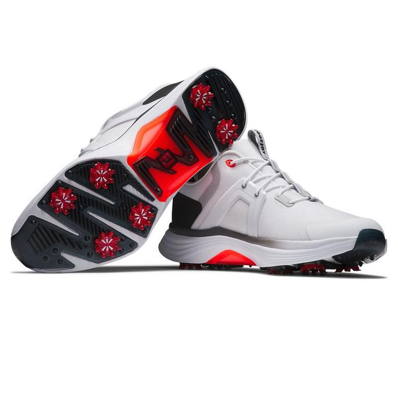 FootJoy Hyperflex Golf Shoes - White/Black/Red - main image