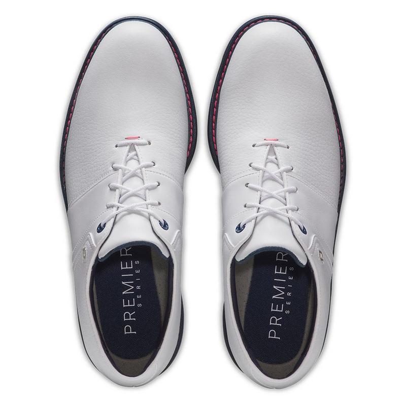 FootJoy Premiere Series Packard Golf Shoes - White/Pink/Navy - main image