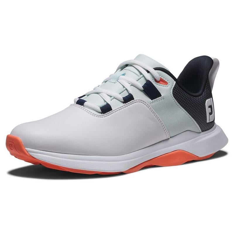 FootJoy ProLite Ladies Golf Shoes - White/Blue/Coral - main image