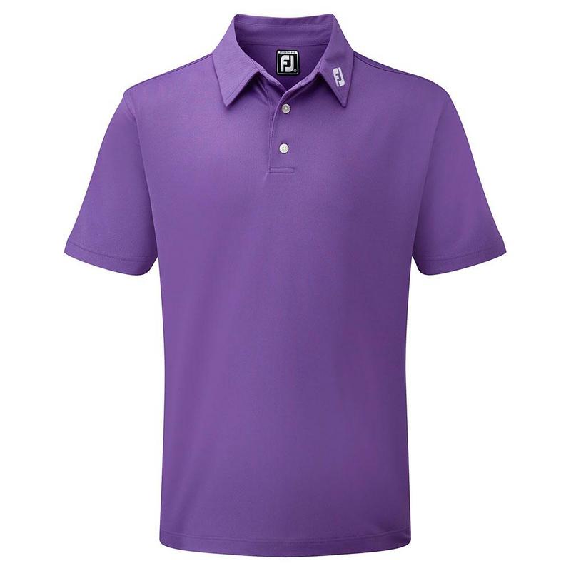 FootJoy Stretch Pique Solid Shirt - Athletic Purple - main image