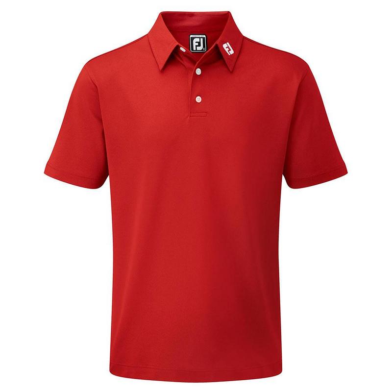 FootJoy Stretch Pique Solid Shirt - Athletic Red - main image