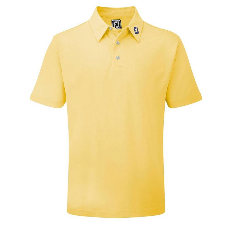 FootJoy Stretch Pique Solid Shirt - Athletic Yellow - main image