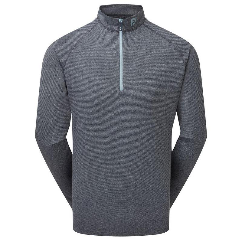 FootJoy ThermoSeries Brushed Back Golf Midlayer - Heather Navy - main image