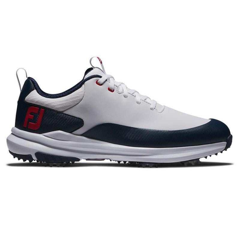 FootJoy Tour Rival Golf Shoes - White/Navy/Red - main image