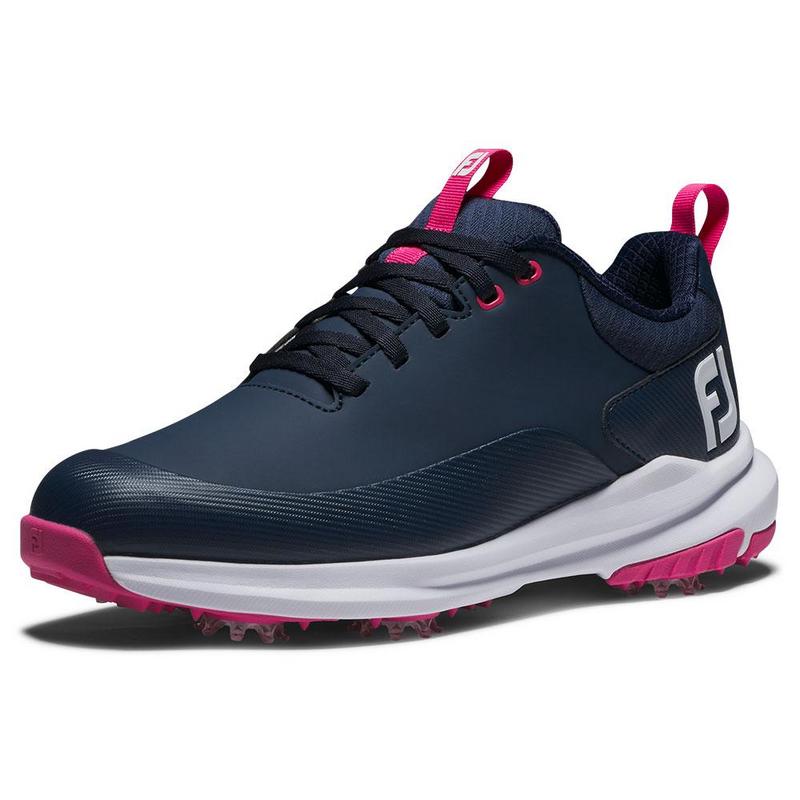 FootJoy Tour Rival Ladies Golf Shoes - Navy/White/Pink - main image