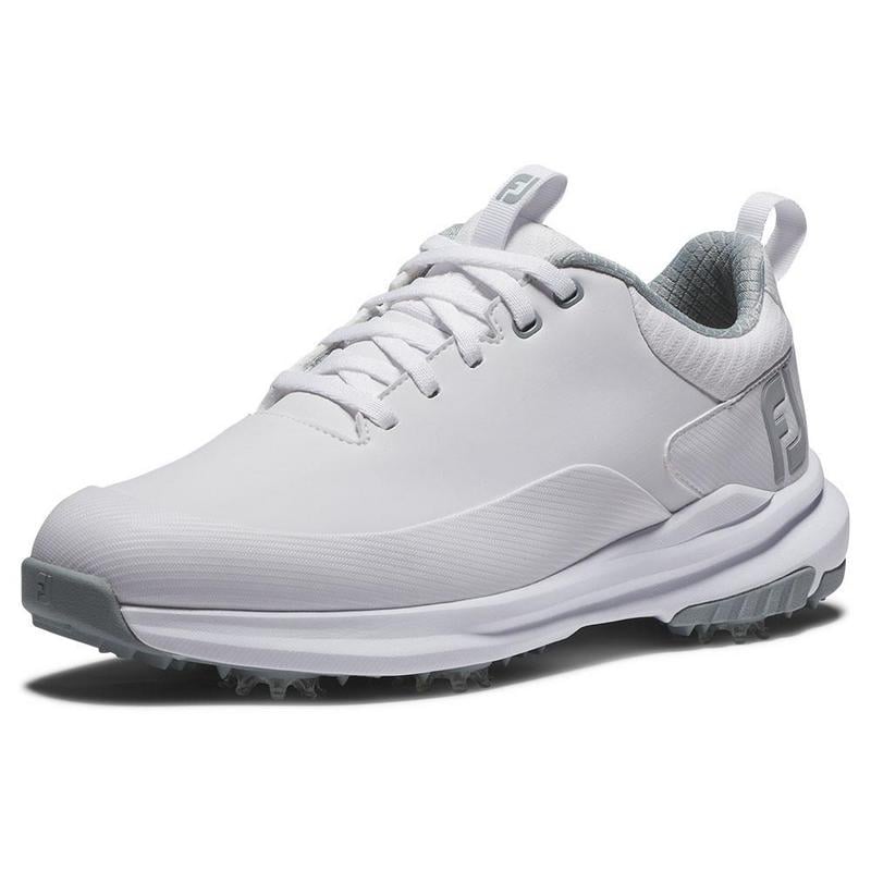 FootJoy Tour Rival Ladies Golf Shoes - White/White/Grey - main image