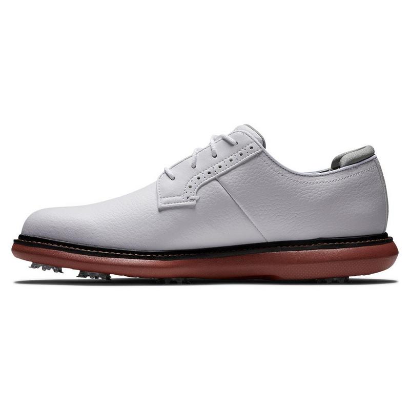 FootJoy Traditions Golf Shoe - White/White/Brick - main image