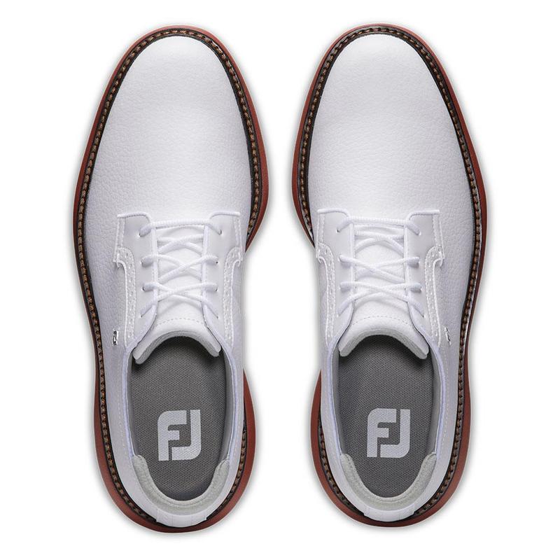 FootJoy Traditions Golf Shoe - White/White/Brick - main image