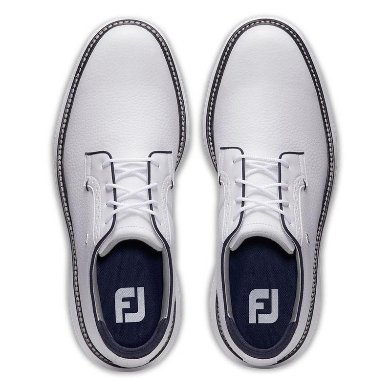 FootJoy Traditions Golf Shoe - White/White/Navy - main image