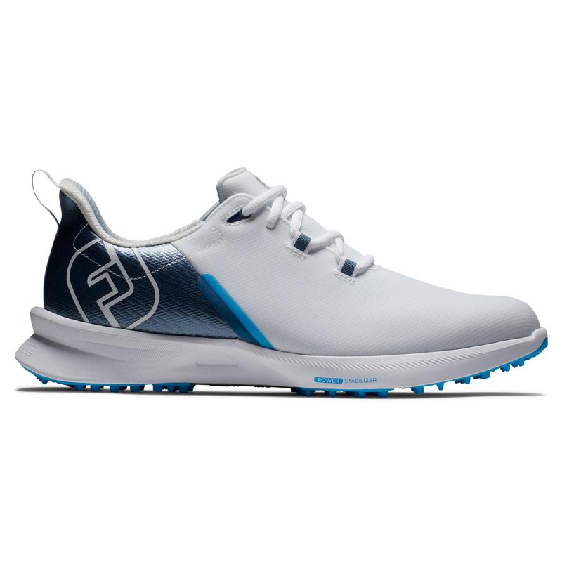 FootJoy Fuel Sport Golf Shoes - White/Navy/Blue | Click Golf